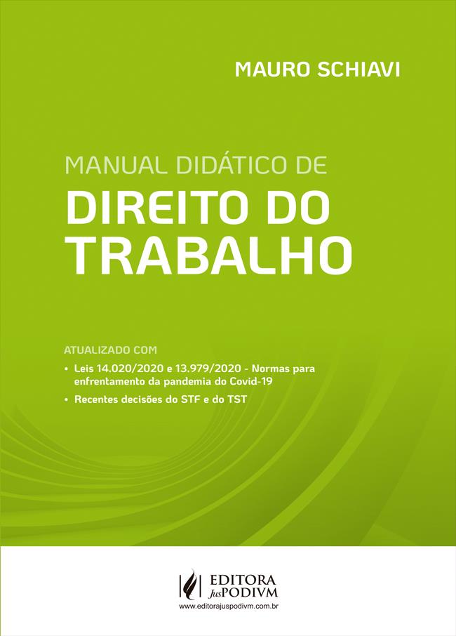 MANUAL DIDATICO DE DIREITO DO TRABALHO