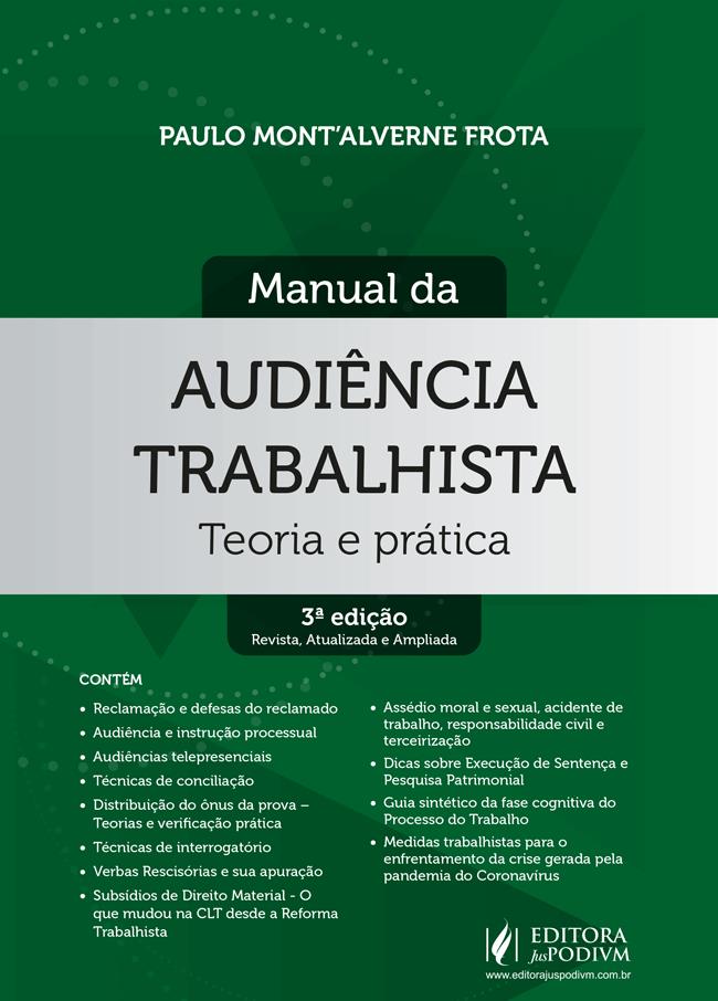 Manual Da Audiencia Trabalhista (2022)