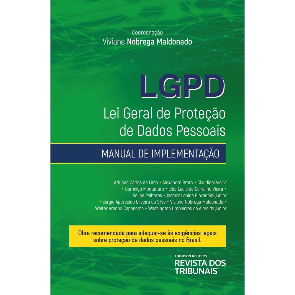 Lgpd Lei Geral De Protecao De Dados Pessoais: Manual De Implementacao